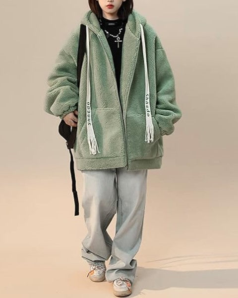 Drune | Damen Winter Fleecejacke - Oversized & Warm