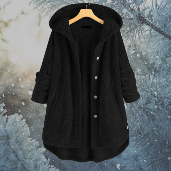 Drune | Damen Winter Fleecejacke mit Kapuze
