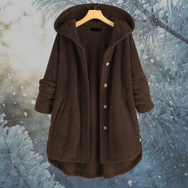 Drune | Damen Winter Fleecejacke mit Kapuze