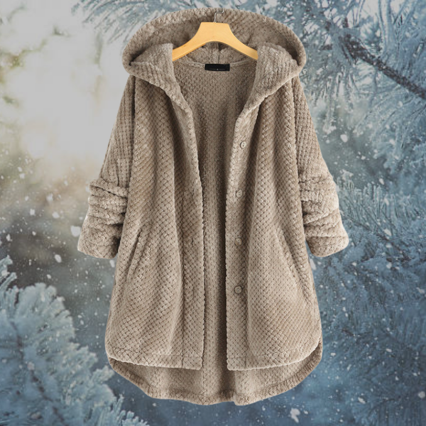 Drune | Damen Winter Fleecejacke mit Kapuze