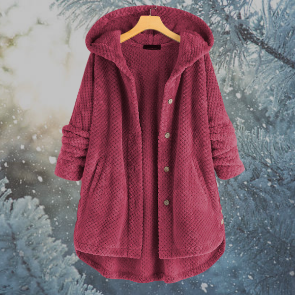 Drune | Damen Winter Fleecejacke mit Kapuze