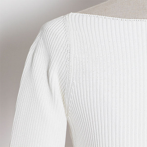 Stricktop mit Rundhalsausschnitt