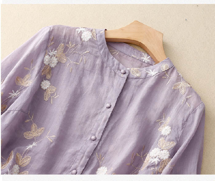 Drune | Bluse mit Blumenmuster aus Leichtem Stoff