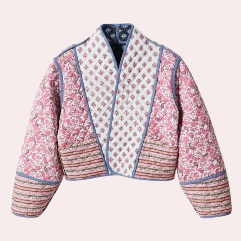 Drune | Kurze Blumenjacke für Damen für den Herbst
