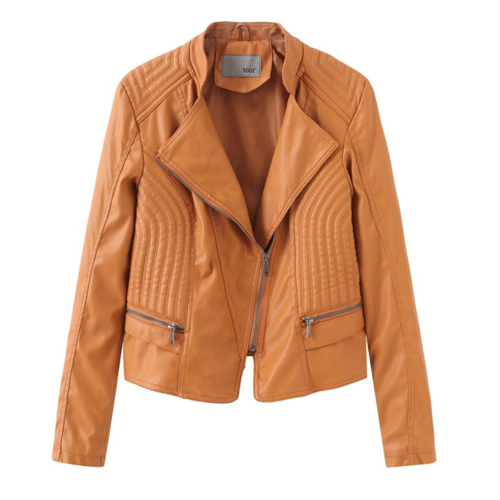 Drune | Klassische Bikerjacke Kunstleder Zeitloses Design