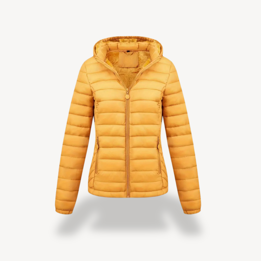Drune | Damen gesteppte Pufferjacke mit Kapuze