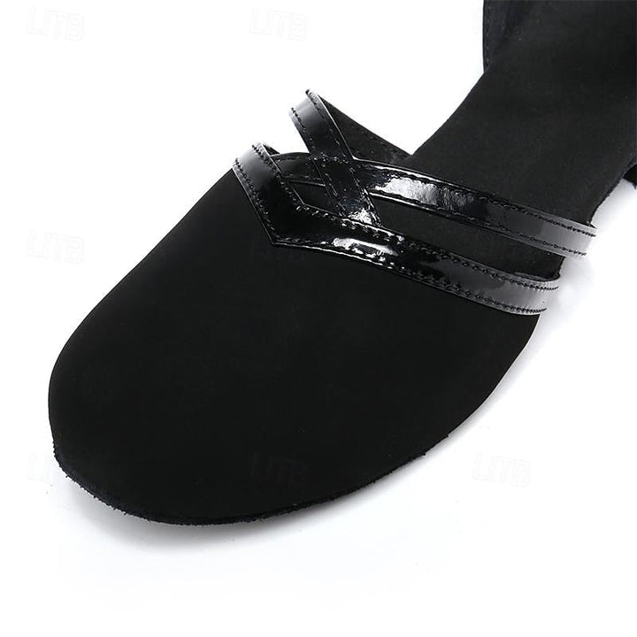Drune | Moderne Tanzschuhe für Damen - Schwarz - Hochwertiges Wild