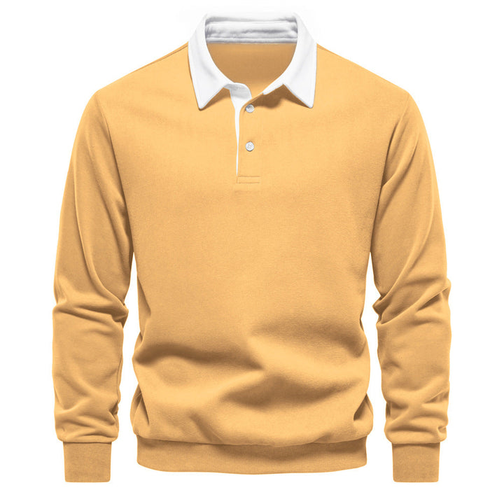 Drune | Langarm-Polo-Kragen-Sweatshirt