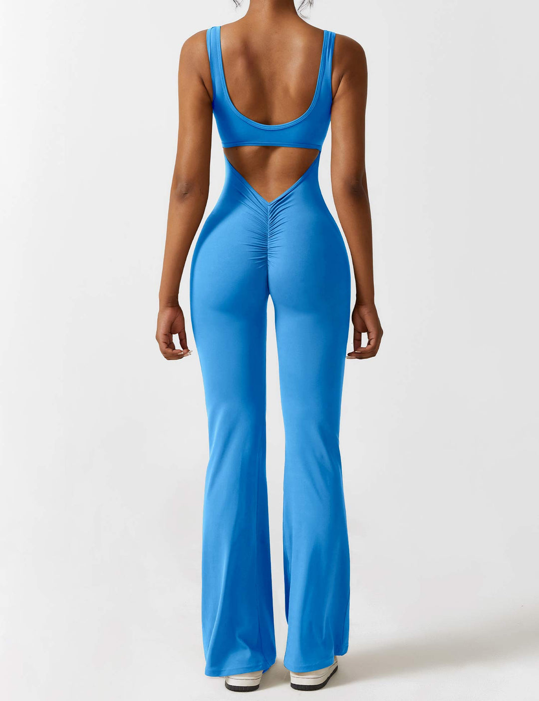Drune | V-Rücken Auslaufender Jumpsuit
