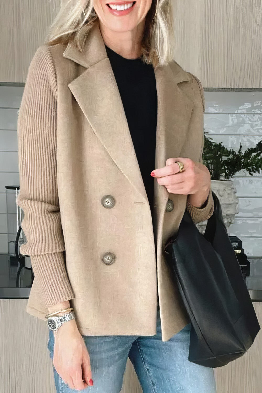 Drune | Blazer mit Struktur Doppelreihige Schließung Elegant und Komfortabel