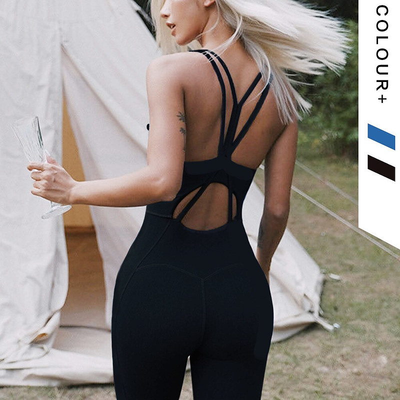 Drune | Yoga Sportliche Einteiler Bodysuits Fitness Training Kleidung