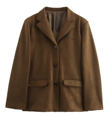 Drune | Vintage Wildleder Blazer für Frauen