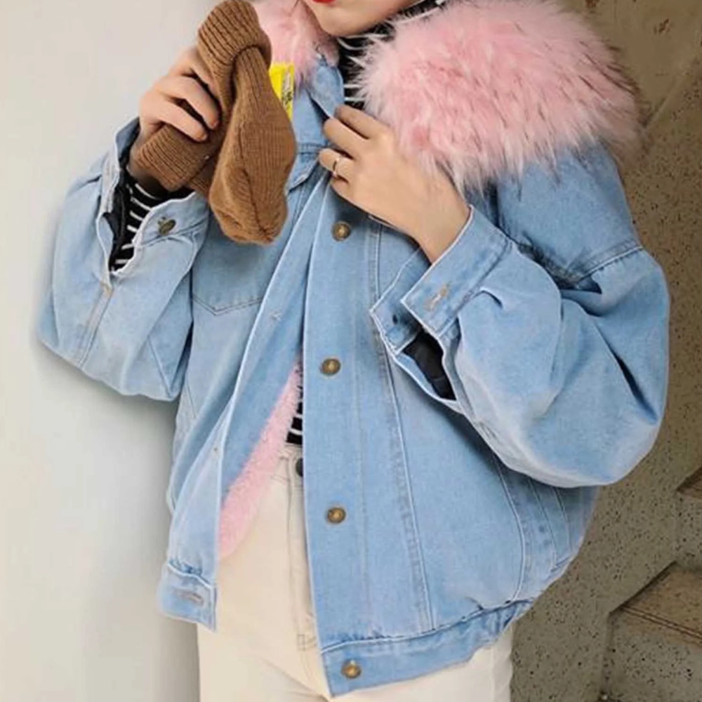 Drune | Elegante Winter-Jeansjacke für Damen