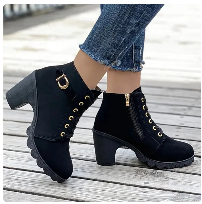 Drune | Damen Stiefeletten - Reißverschluss