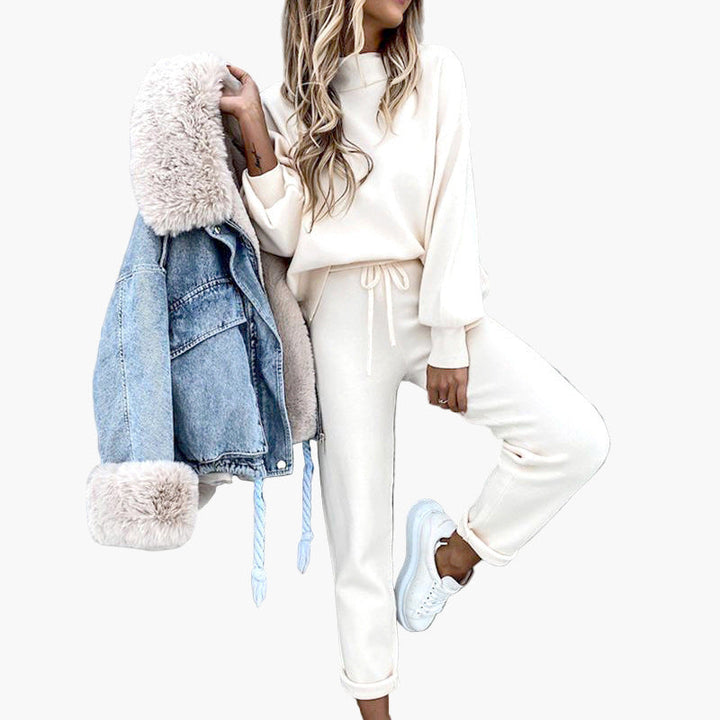 Drune | Loungewear Set mit Oversized Pullover und Jogginghose - Bequemes Freizeit-Outfit