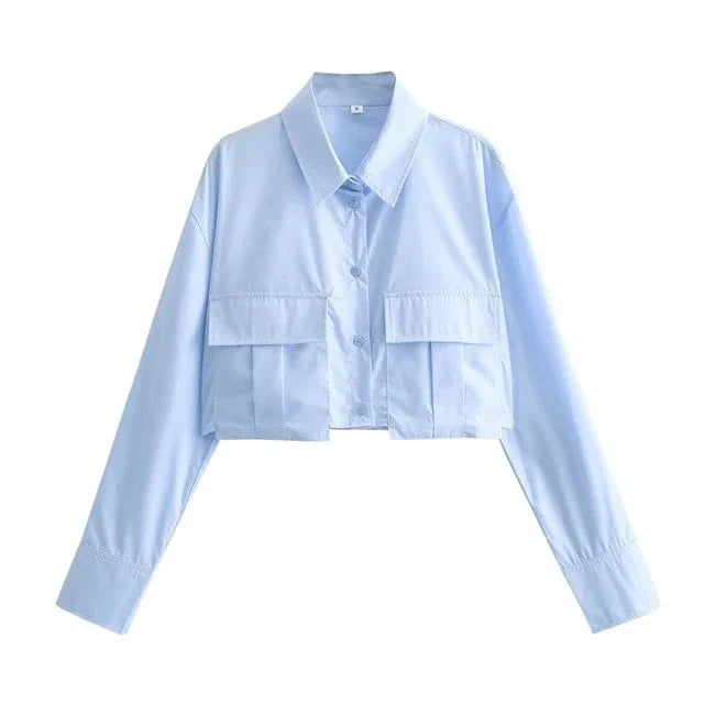 Drune | Crop Bluse Top