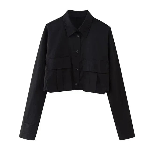 Drune | Crop Bluse Top