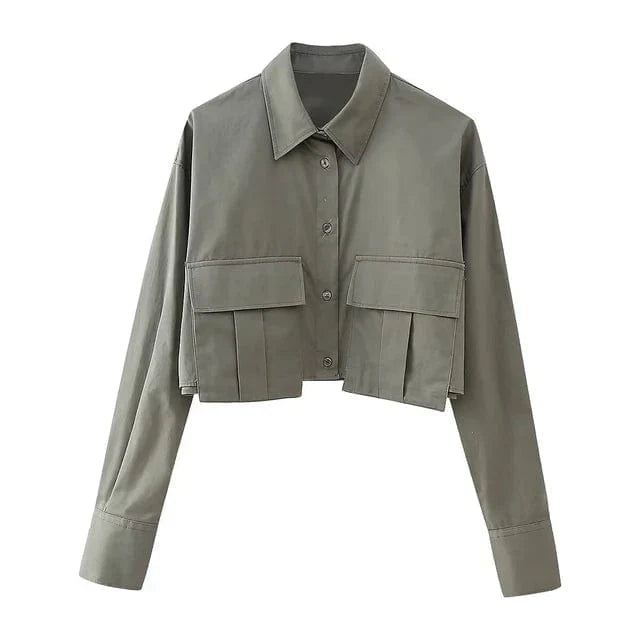Drune | Crop Bluse Top
