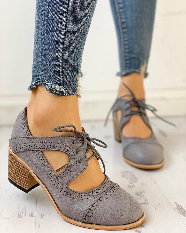 Drune | Orthopädische Schuhe Mit Klobigem Absatz