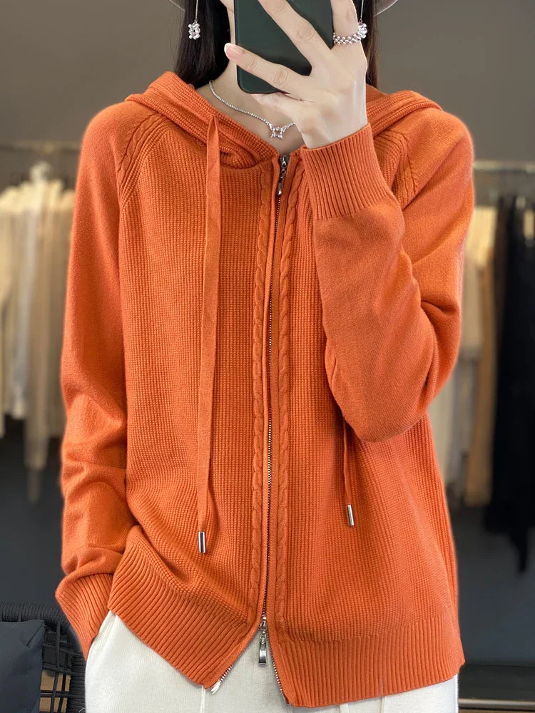 Drune | Luxuriöser Kapuzen-Cardigan