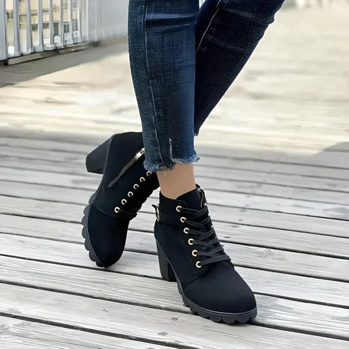 Drune | Damen Stiefeletten - Reißverschluss