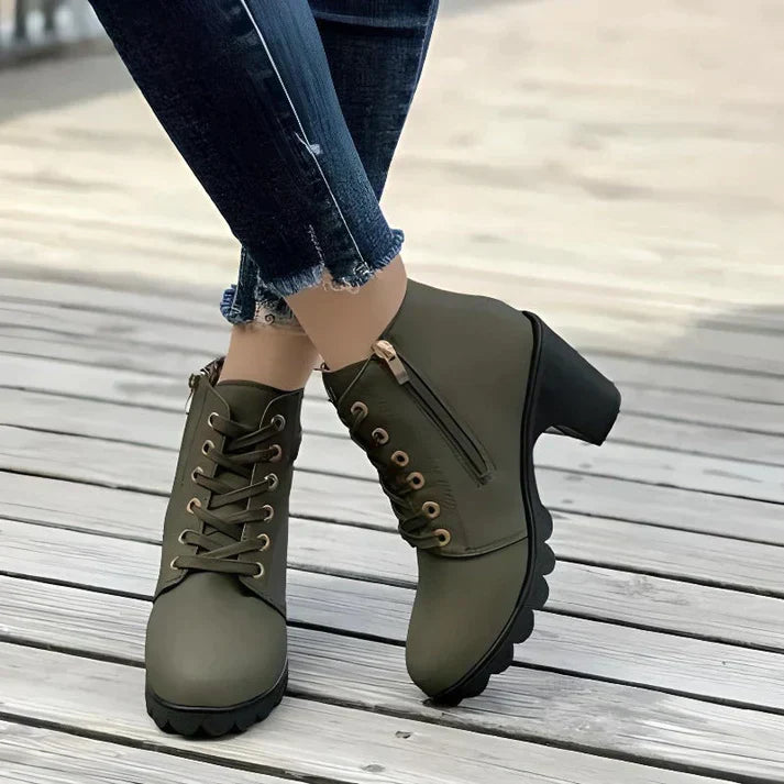 Drune | Damen Stiefeletten - Reißverschluss