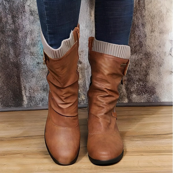 Drune | Braune Lederstiefel