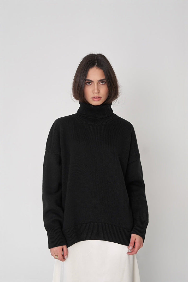 Drune - Winter-Rollkragenpullover mit lockerer Passform