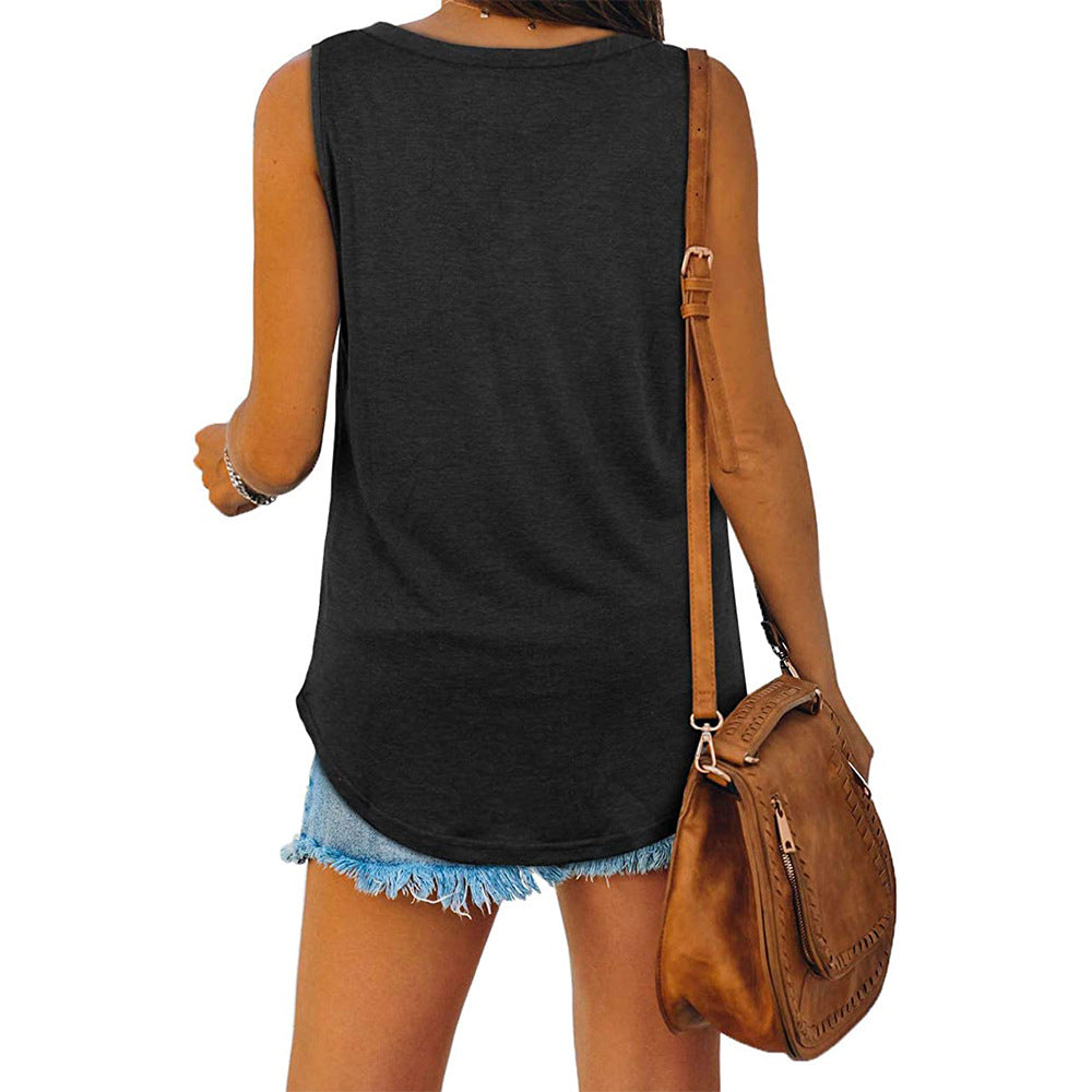 Drune Mckayla Jersey V-Ausschnitt Tank-Top