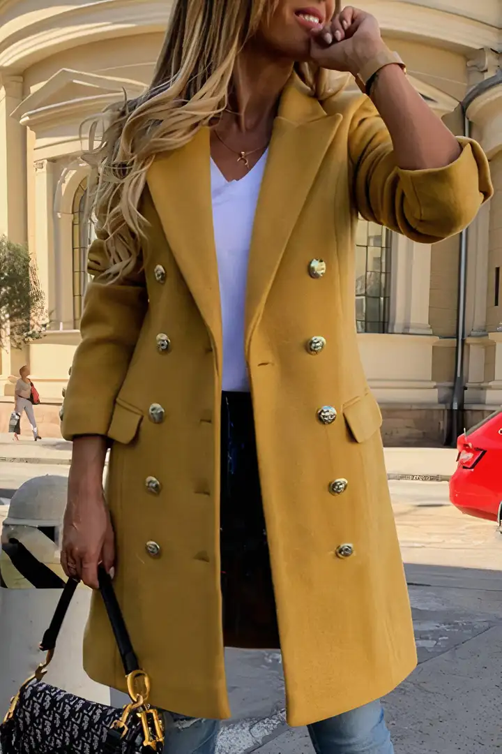 Drune | Eleganter Damenmantel aus Wolle