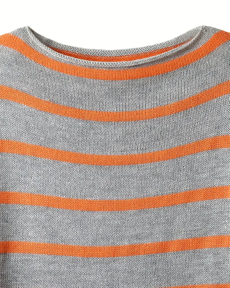Drune – Warmer gestreifter Damenpullover