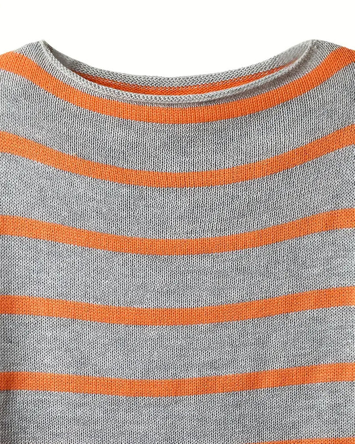Drune – Warmer gestreifter Damenpullover