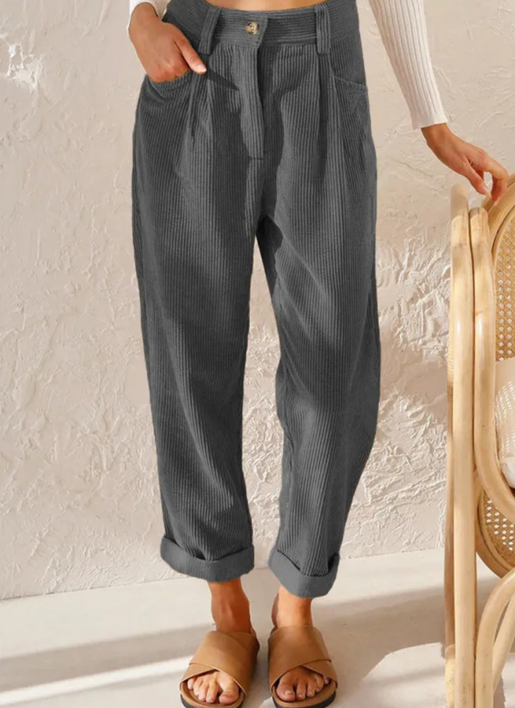 Drune - Stylische Cordhose