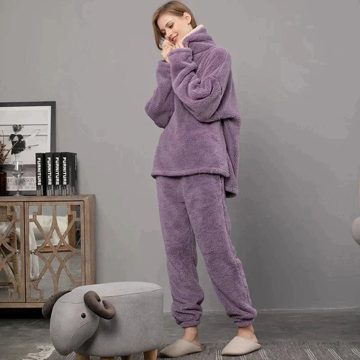 Drune Dani - Damen-Fleece-Pyjama-Set