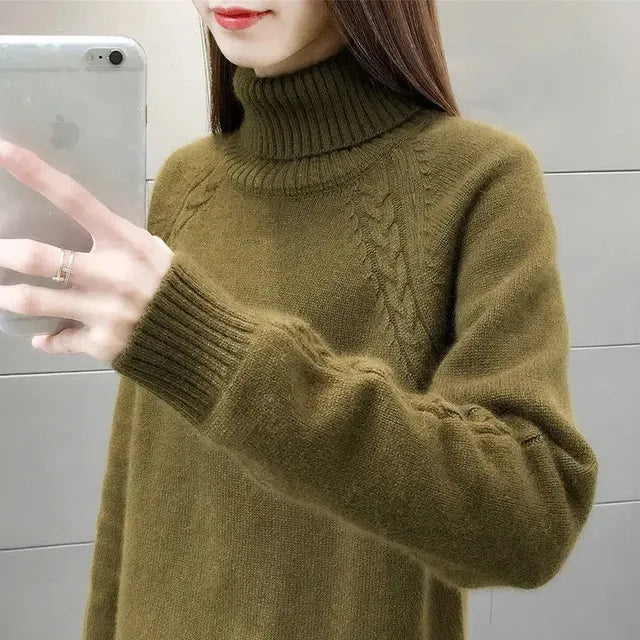 Drune – Eleganter Rollkragenpullover für Damen