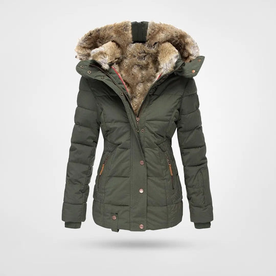 Drune - Modische Winterjacke, Warm Gefüttert mit Kapuze