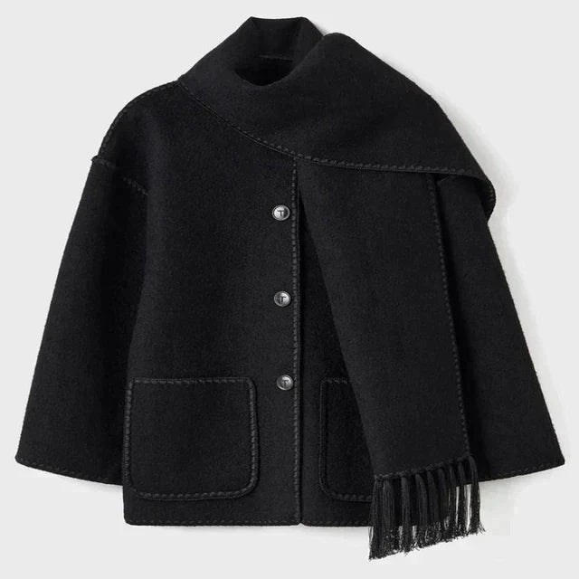 Drune - Statement-Jacke mit Halstuch