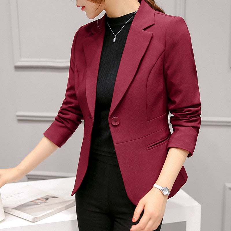 Drune Lässig Taschen Kurz Blazer