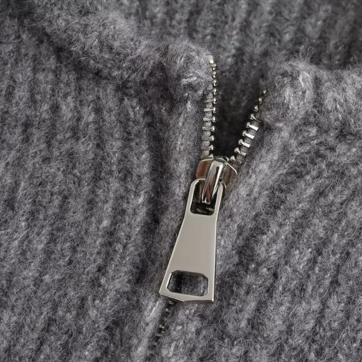 Drune Strickjacke mit Reißverschluss