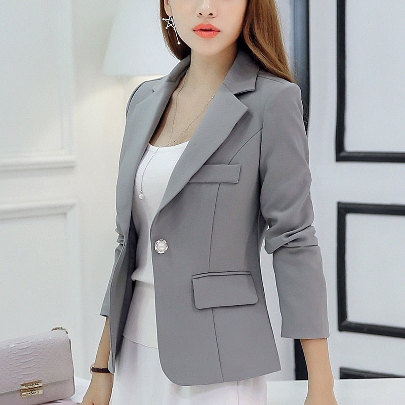 Drune Lässig Taschen Kurz Blazer