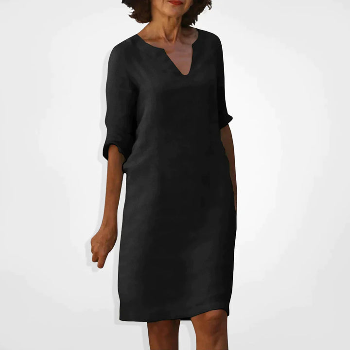 Drune Sommerkleid mit V-Ausschnitt
