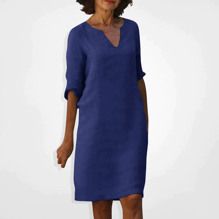 Drune Sommerkleid mit V-Ausschnitt