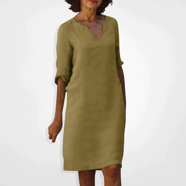 Drune Sommerkleid mit V-Ausschnitt