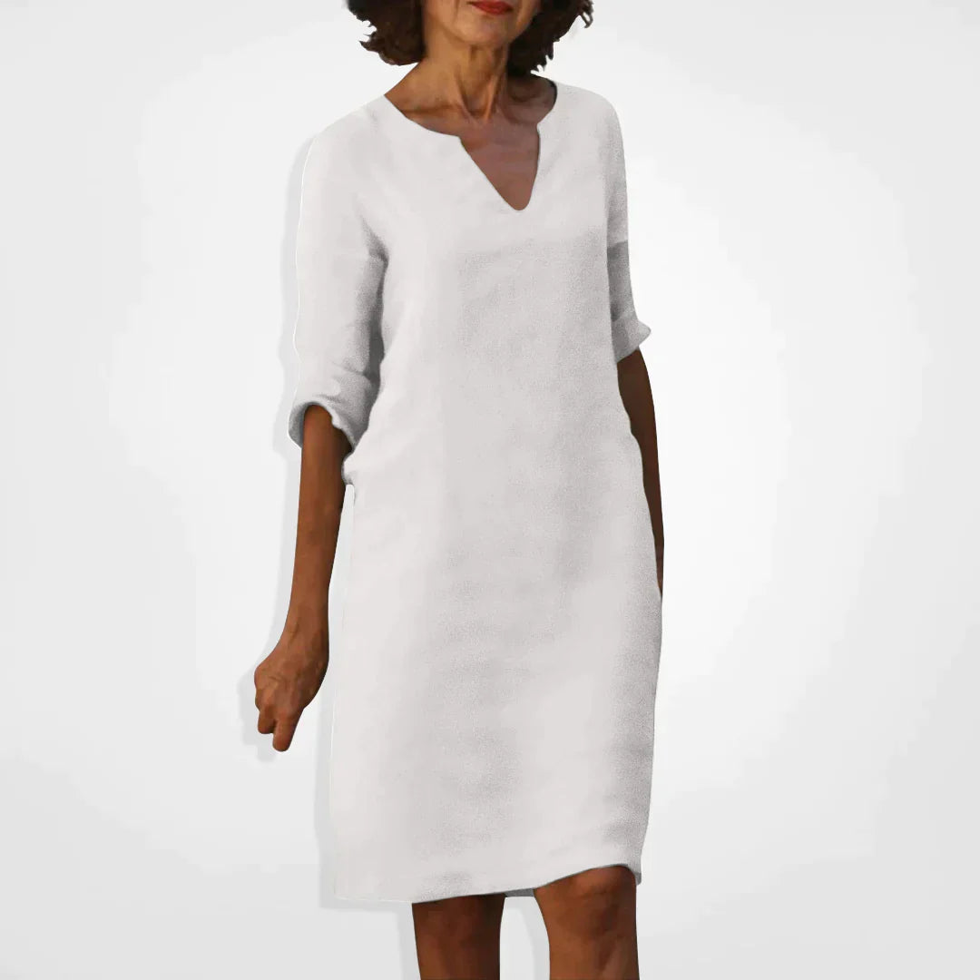 Drune Sommerkleid mit V-Ausschnitt