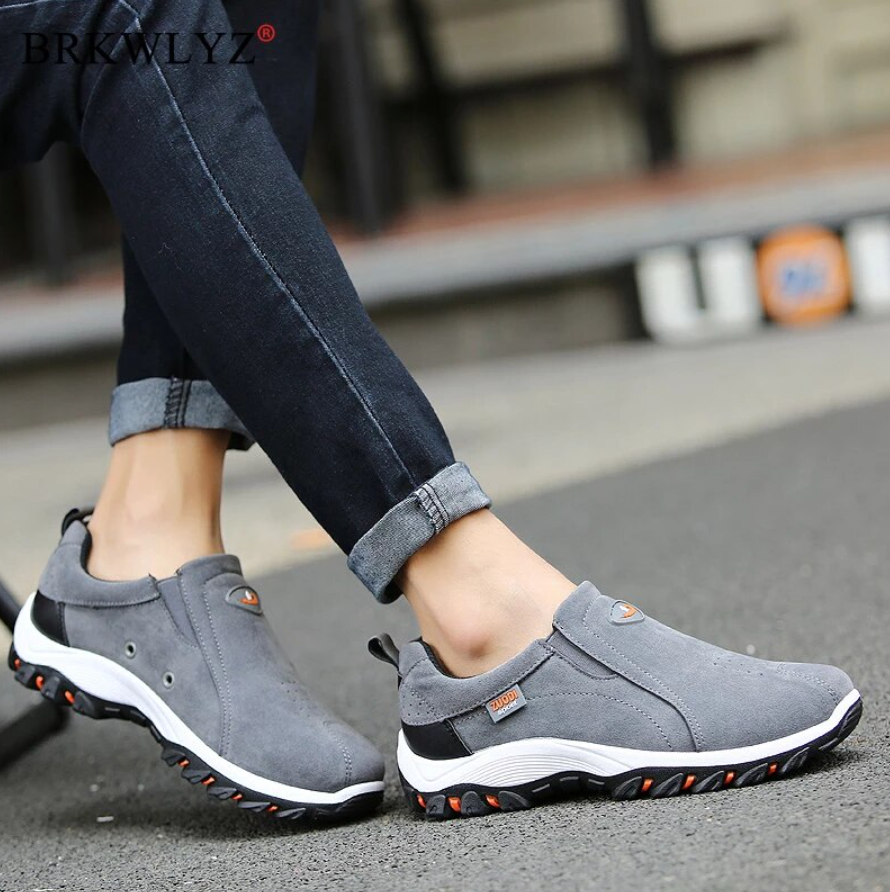 Grau orthopädische schuhe