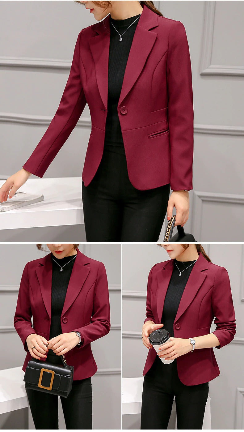 Drune Lässig Taschen Kurz Blazer