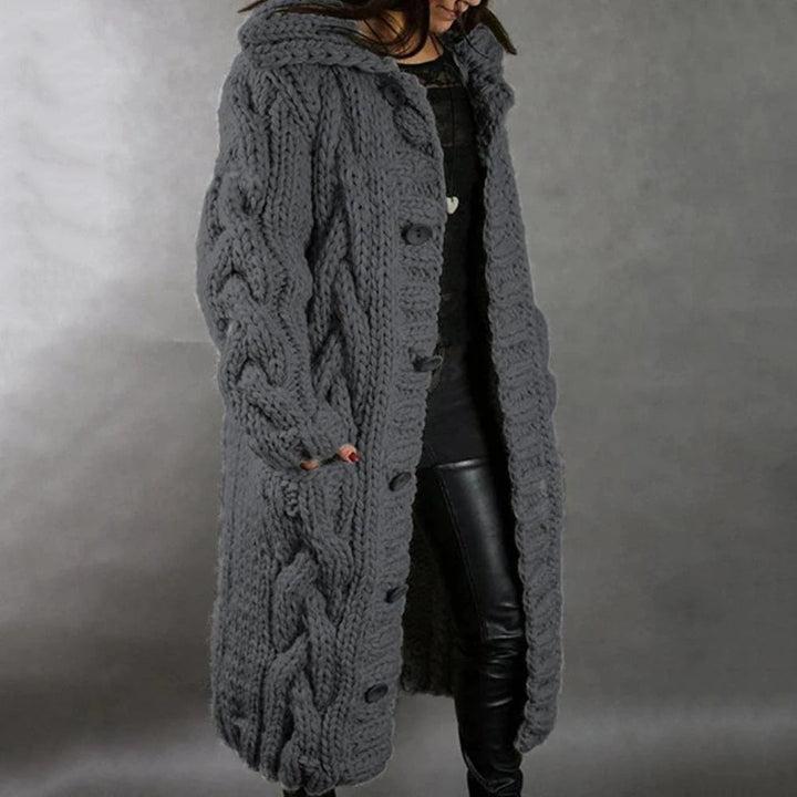 Gallanto - Kuscheliger Strickmantel für Frauen - FashionWOLF