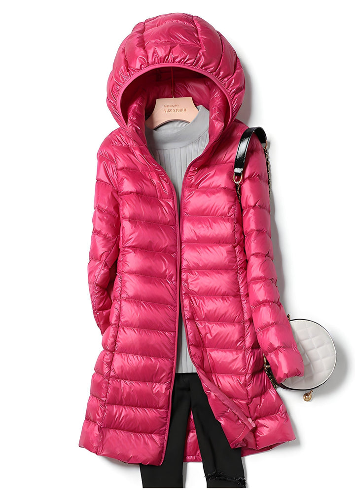 Drune Lange Daunenjacke für Damen
