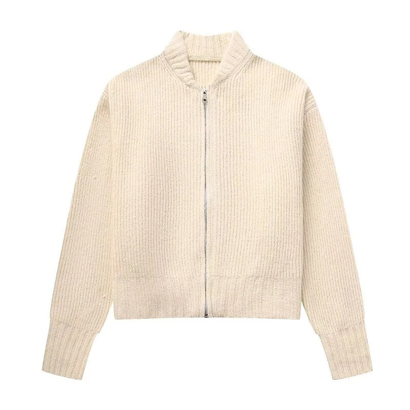 Drune Strickjacke mit Reißverschluss